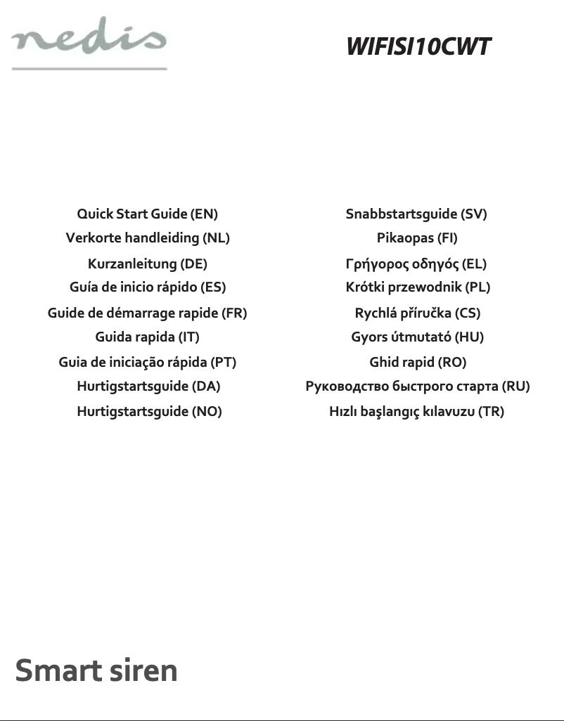 Página 1 del manual Manual de usuario Nedis WIFISI10CWT