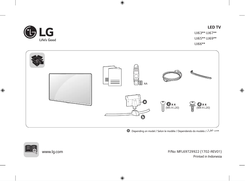 Página 1 del manual Manual de usuario LG 65UJ634T