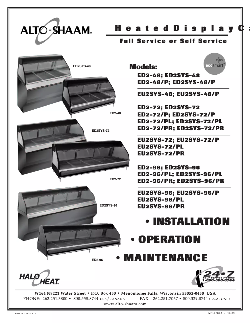 Imagen de la primera página del manual del dispositivo ED2-72