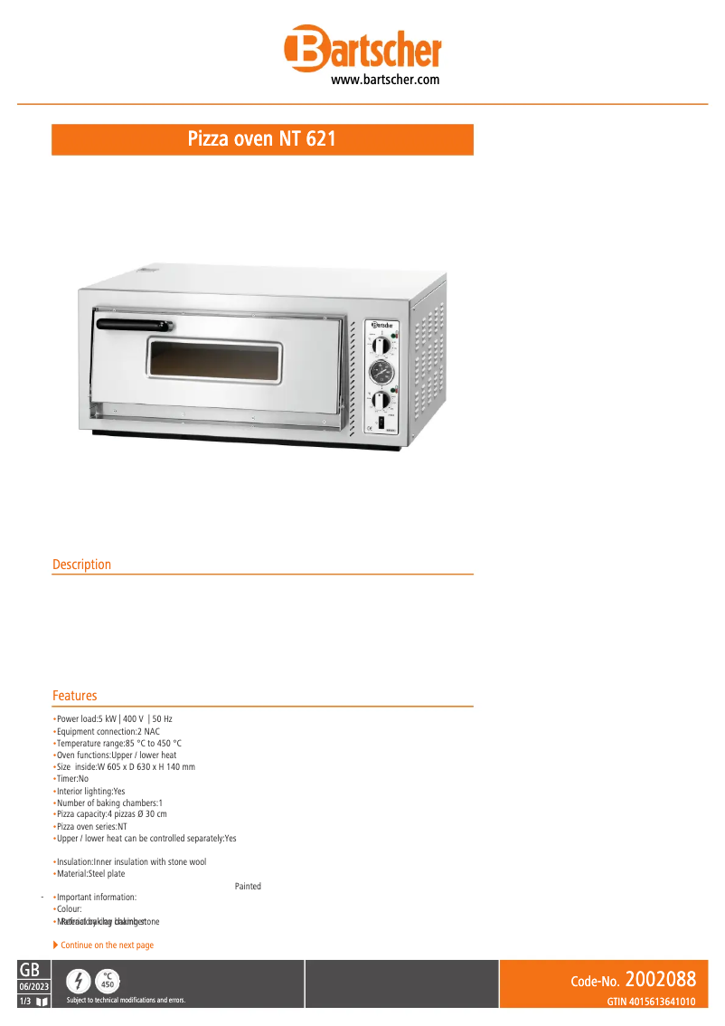 Imagen de la primera página del manual del dispositivo NT 621