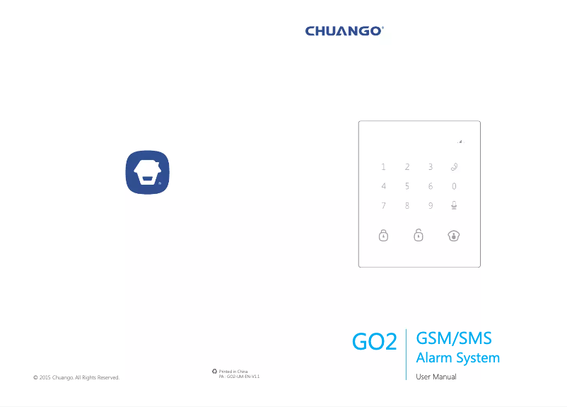 Imagen de la primera página del manual del dispositivo GO2