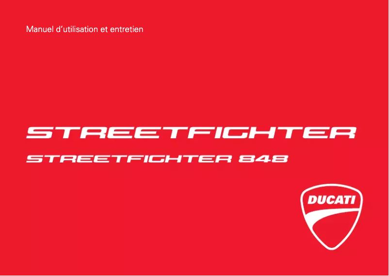 Página 1 del manual Manual de usuario Ducati Streetfighter 848 (2015)