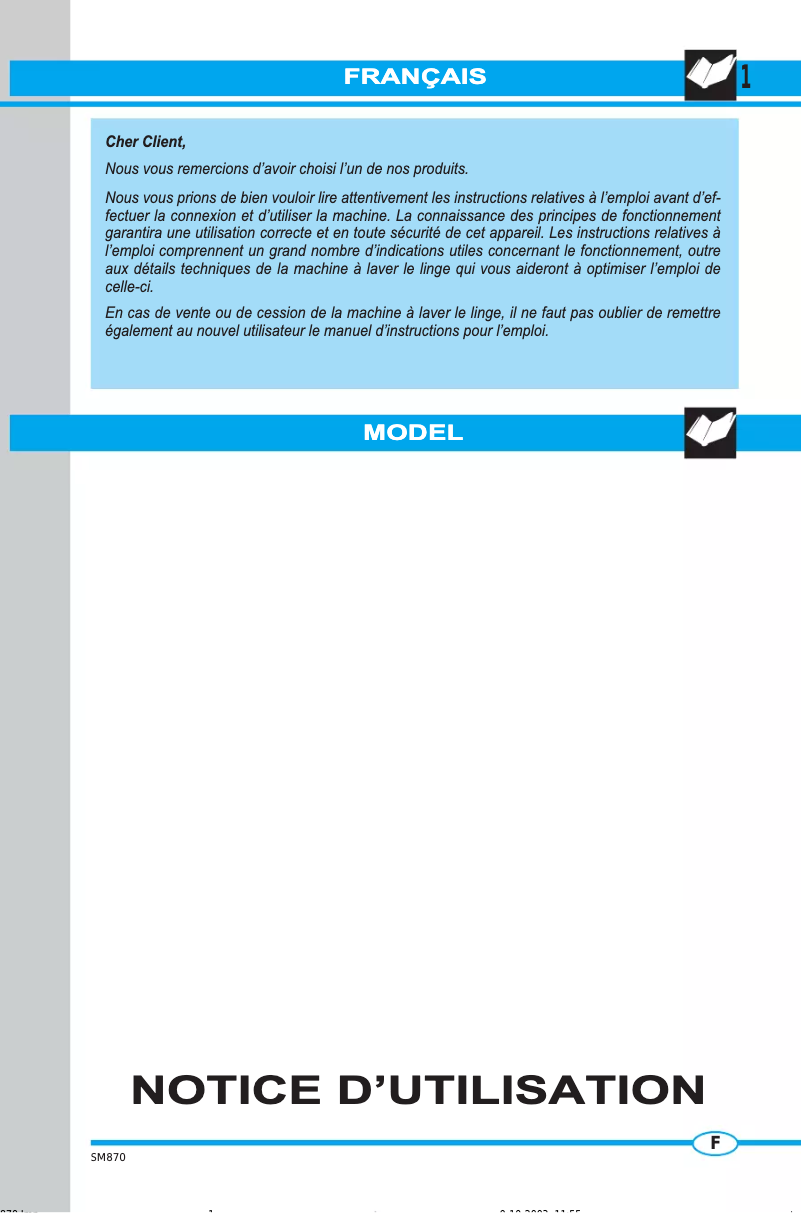 Imagen de la primera página del manual del dispositivo TL500T
