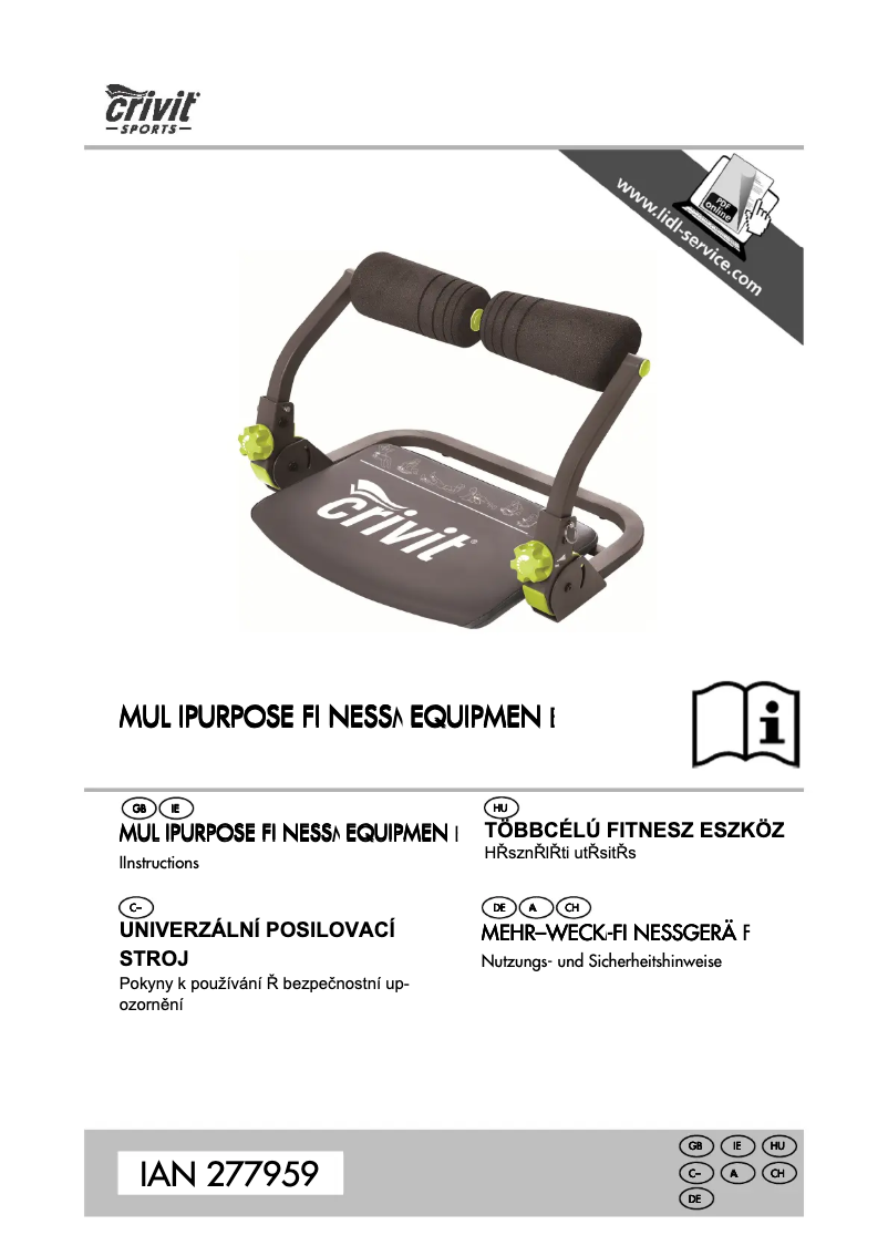 Imagen de la primera página del manual del dispositivo IAN 277959