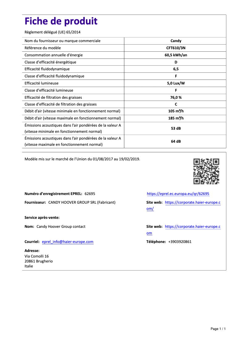Imagen de la primera página del manual del dispositivo CFT610/3N