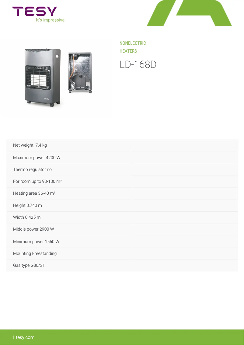 Imagen de la primera página del manual del dispositivo LD-168D