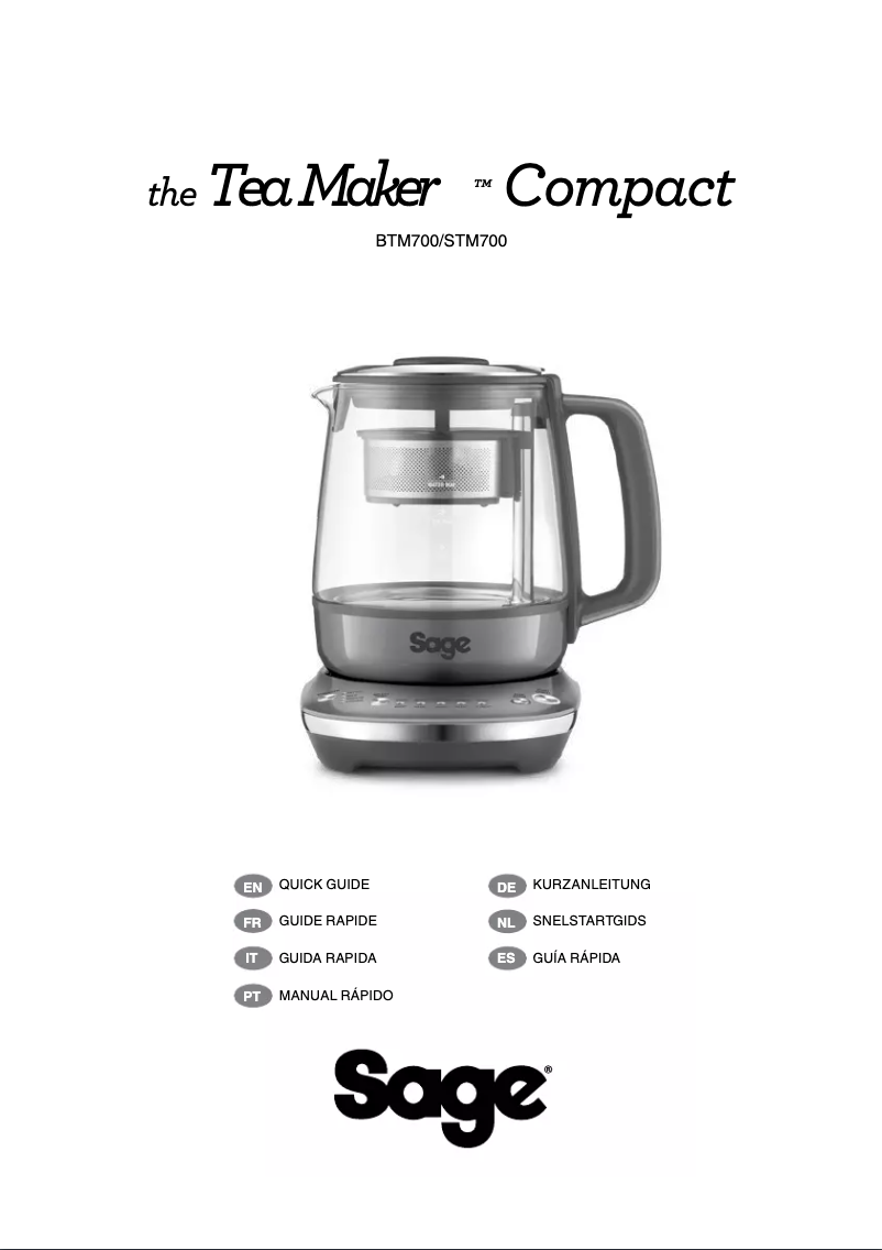 Página 1 del manual Manual de usuario Sage Tea Maker Compact BTM700