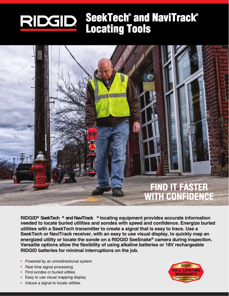 Página nº 1 - Catálogo Ridgid SeekTech SR-24LE