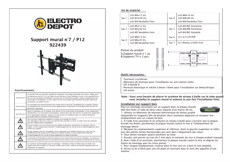 Imagen de la primera página del manual del dispositivo 922439
