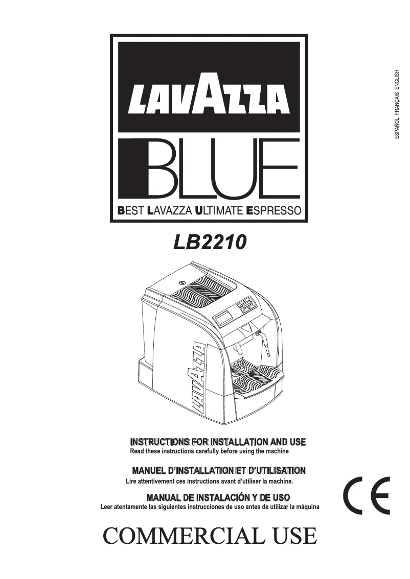 Imagen de la primera página del manual del dispositivo Saeco Lavazza LB2210