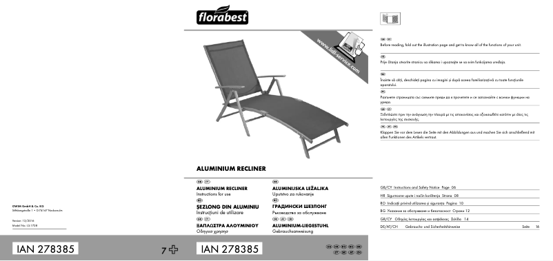 Imagen de la primera página del manual del dispositivo IAN 278385