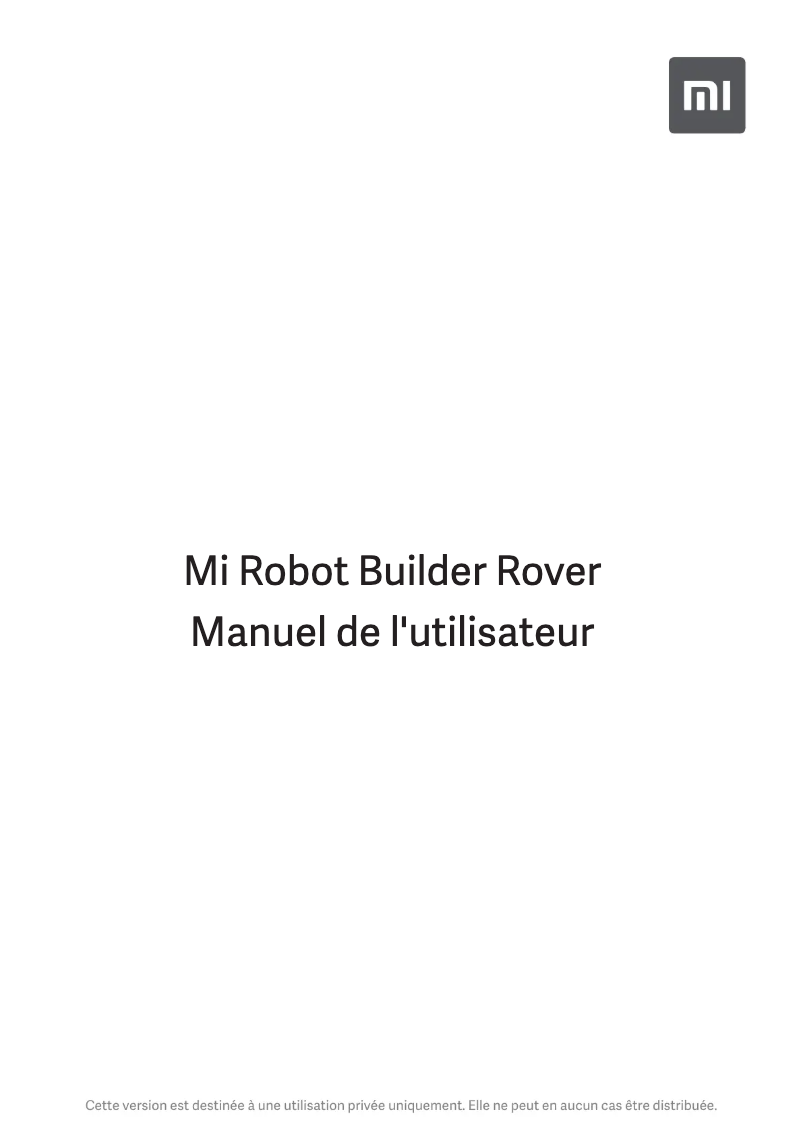 Página 1 del manual Manual de usuario Xiaomi Mi Robot Builder Rover