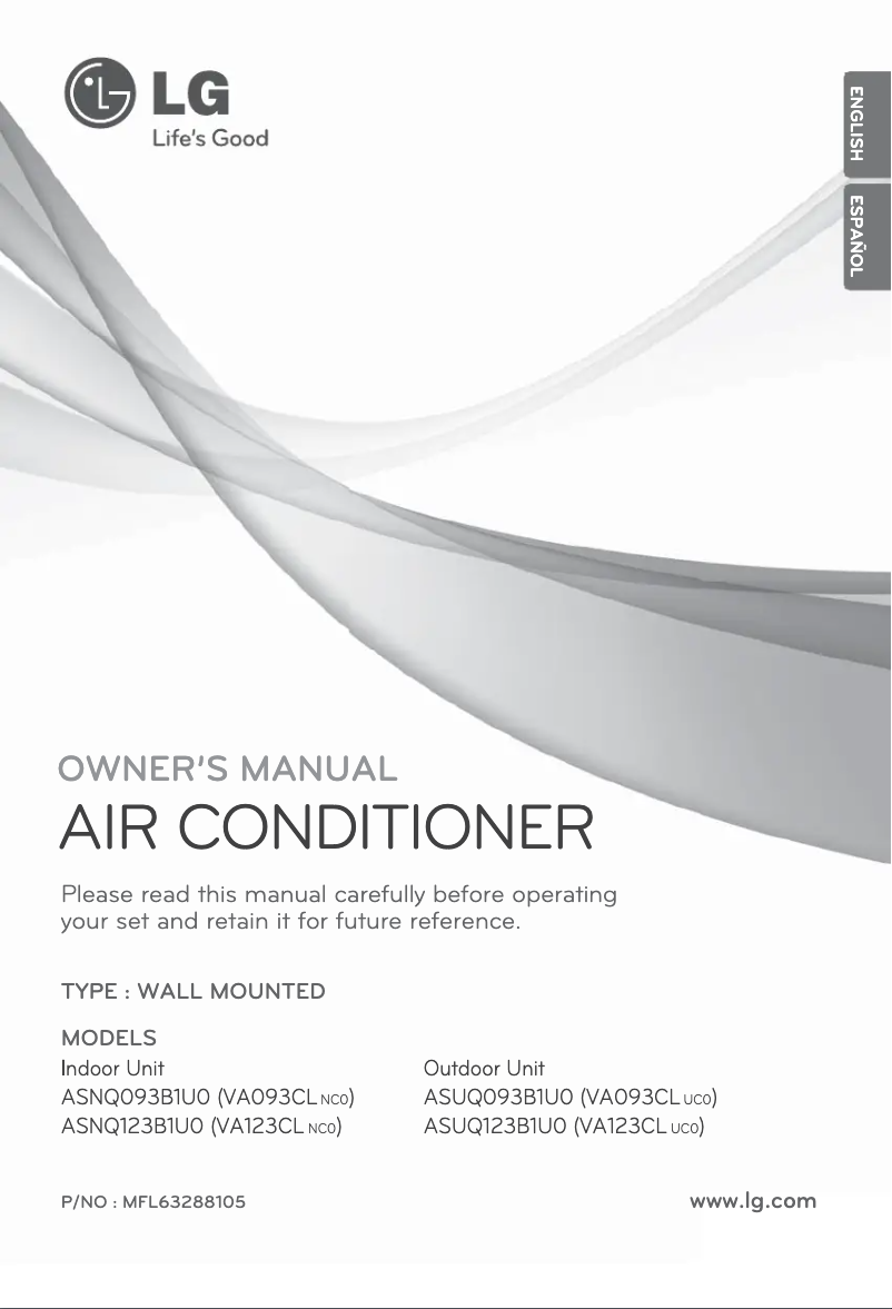 Imagen de la primera página del manual del dispositivo VA123CL