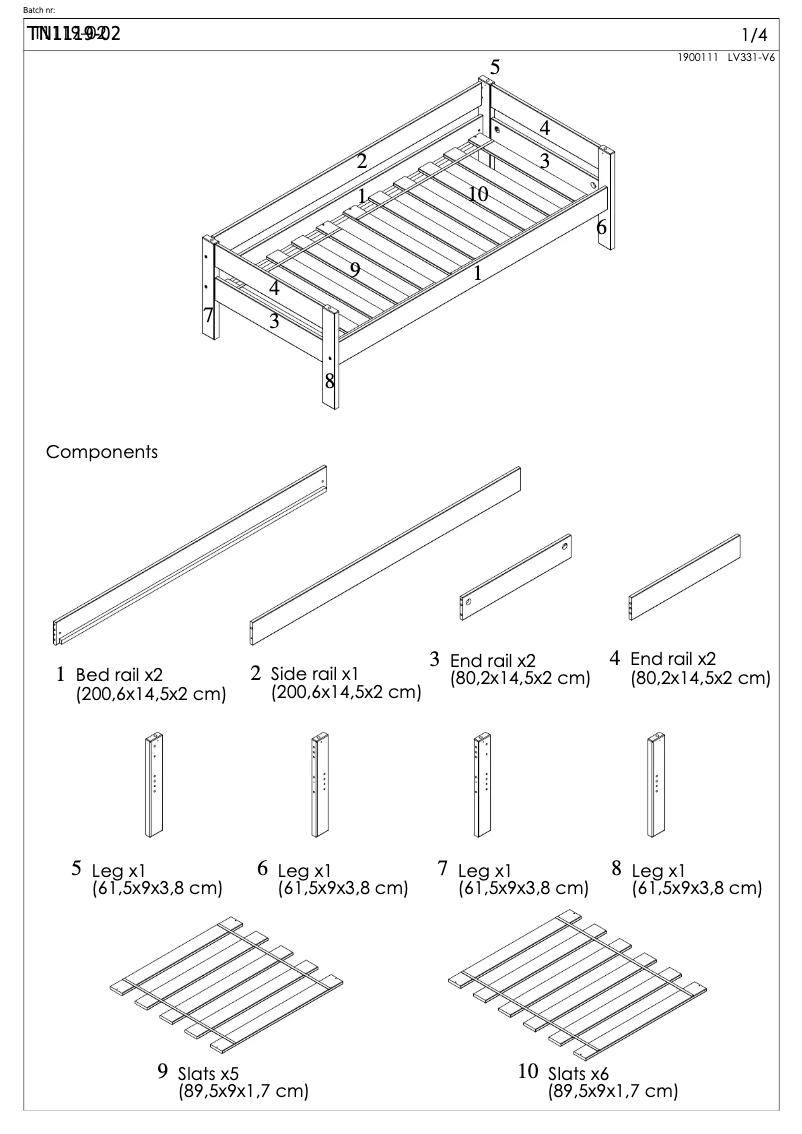 Imagen de la primera página del manual del dispositivo Play Day