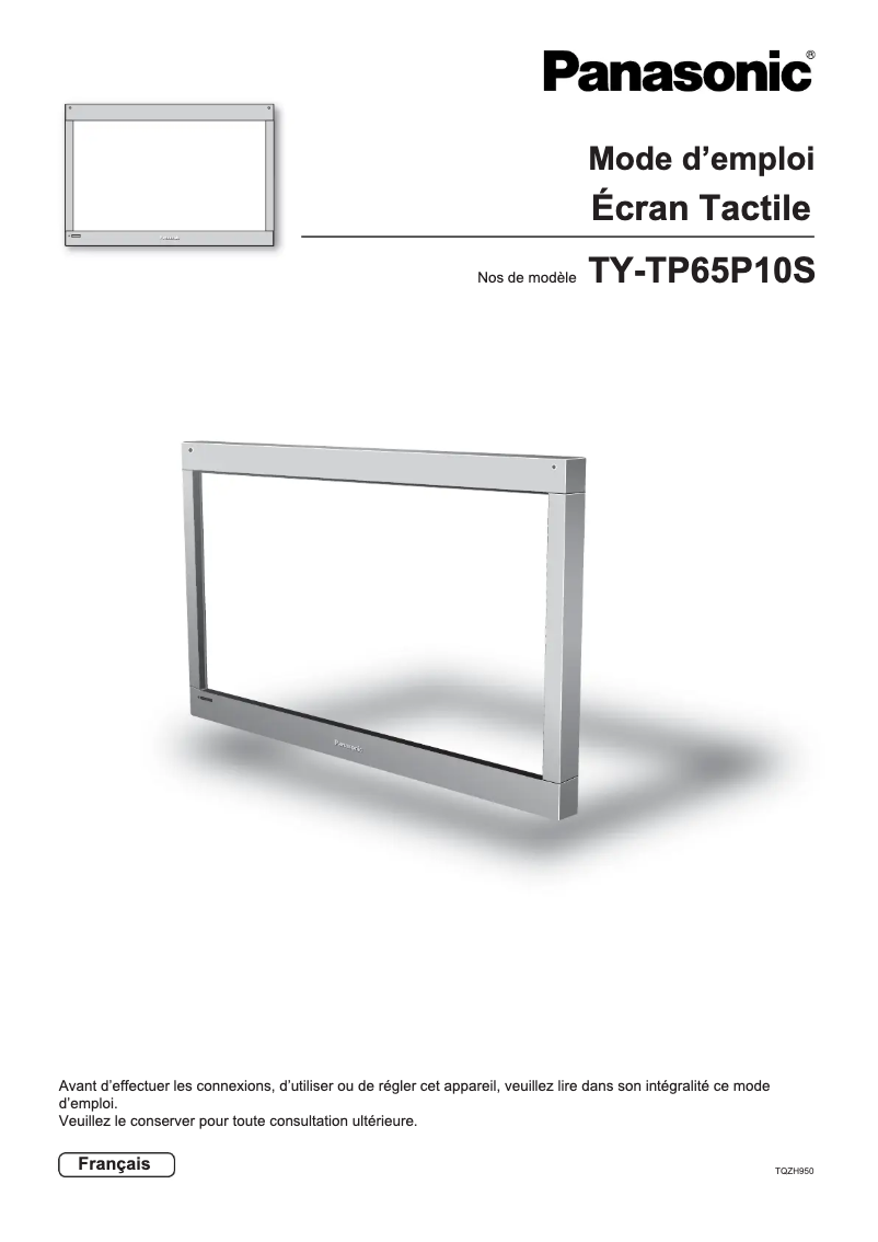 Página 1 del manual Manual de usuario Panasonic TY-TP65P10S