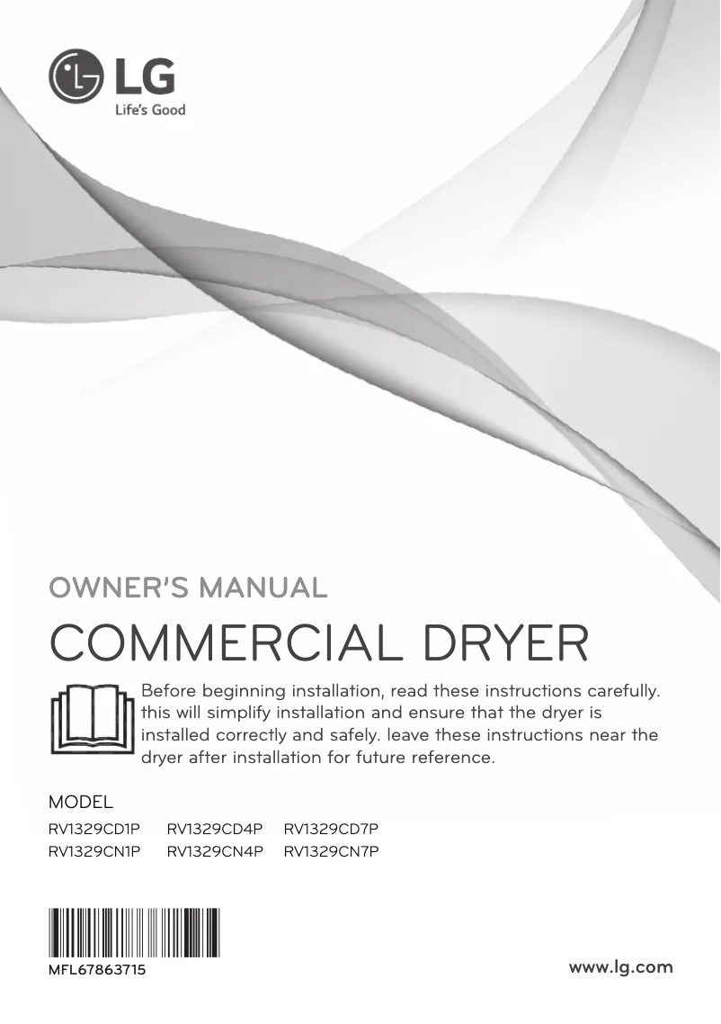 Página 1 del manual Manual de usuario LG RV1329CD4P