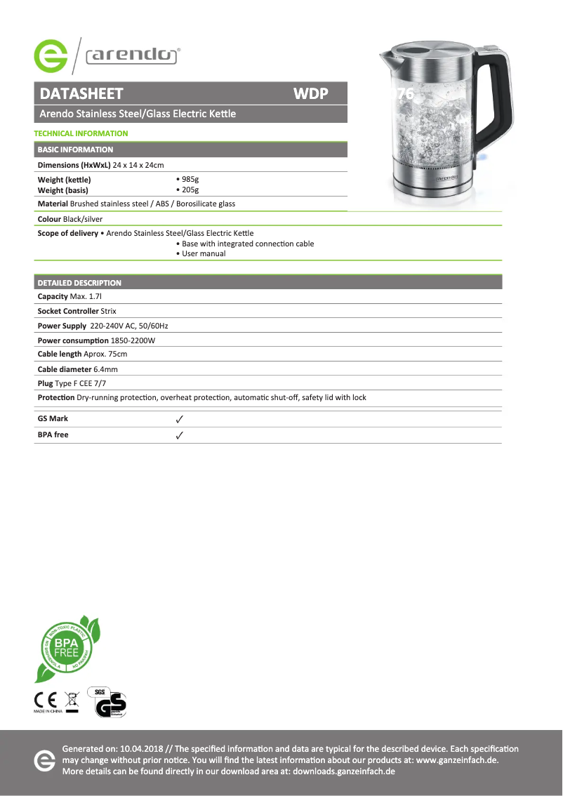 Imagen de la primera página del manual del dispositivo Solid 303650