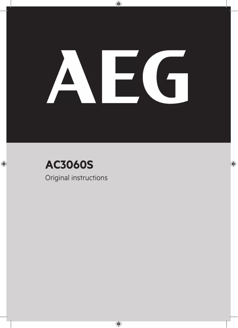 Página 1 del manual Manual de usuario AEG AC3060S