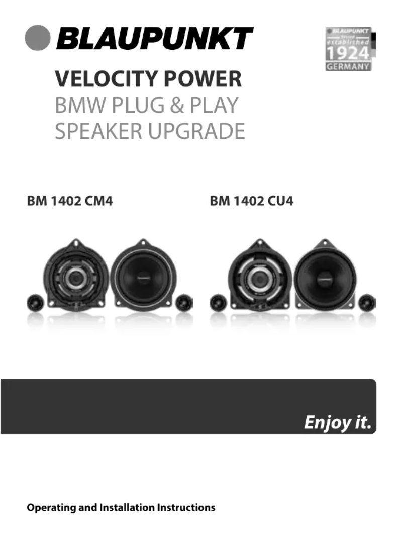 Imagen de la primera página del manual del dispositivo BM 1402 CM4