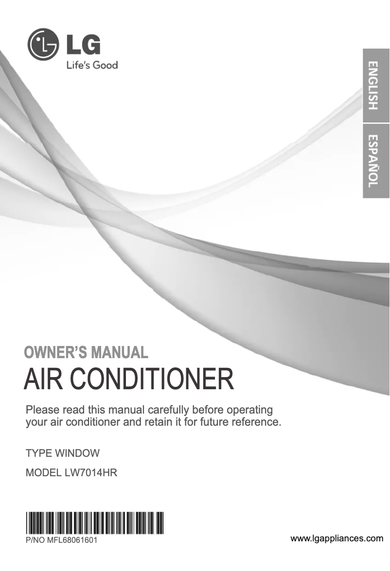 Imagen de la primera página del manual del dispositivo LW7014HR