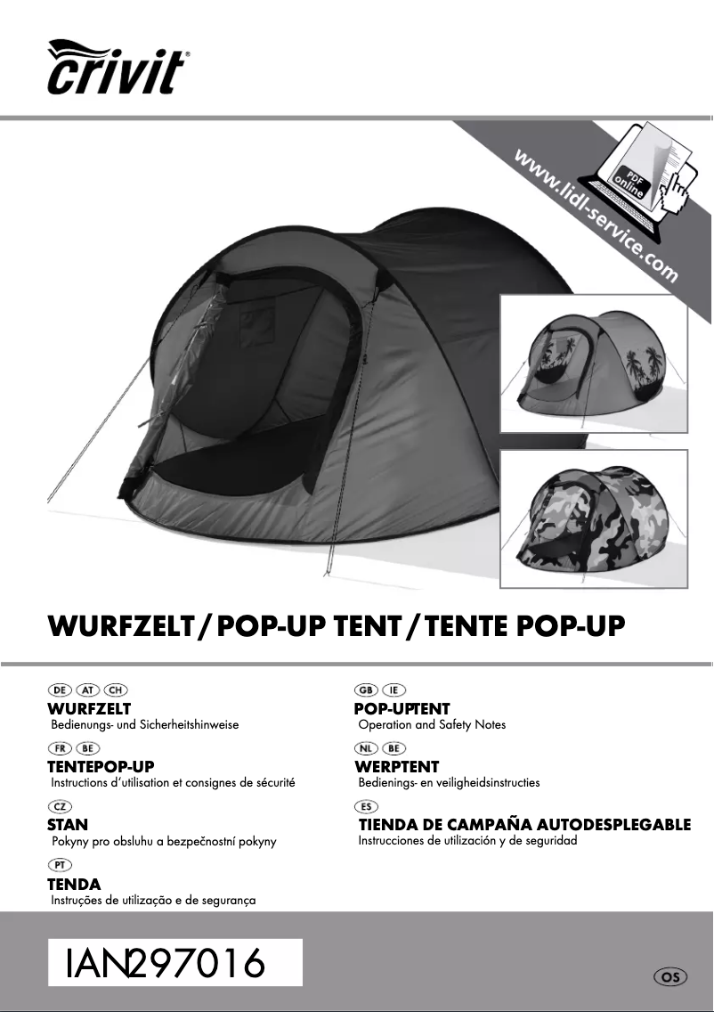 Imagen de la primera página del manual del dispositivo IAN 297016