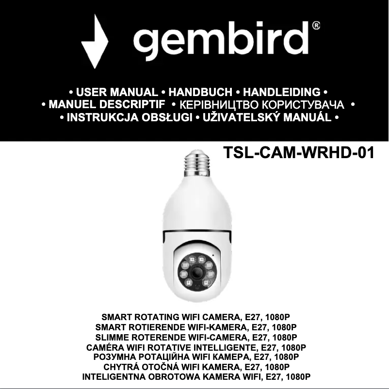 Imagen de la primera página del manual del dispositivo TSL-CAM-WRHD-01