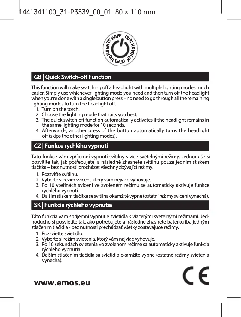 Página nº 1 - Manual de usuario Emos P3539