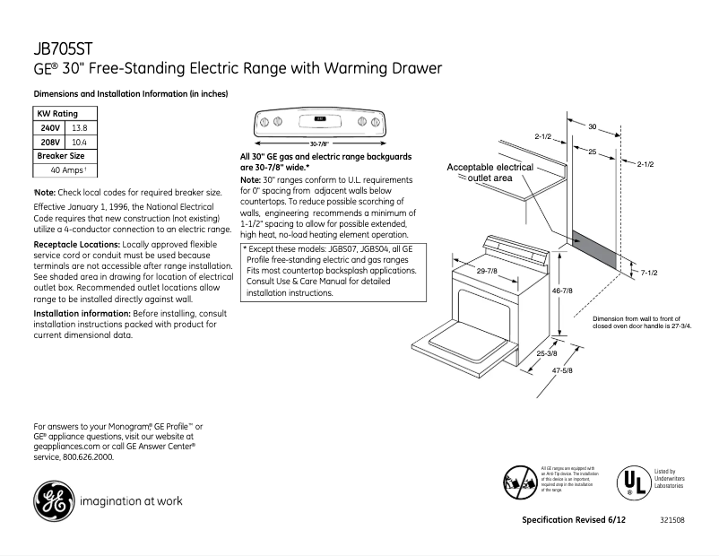 Imagen de la primera página del manual del dispositivo JB705STSS