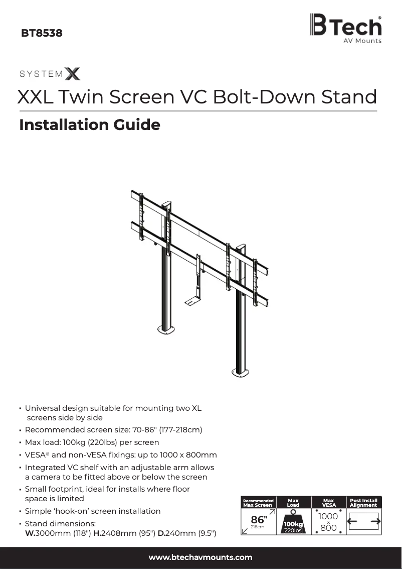 Página nº 1 - Manual de usuario B-Tech BT8538
