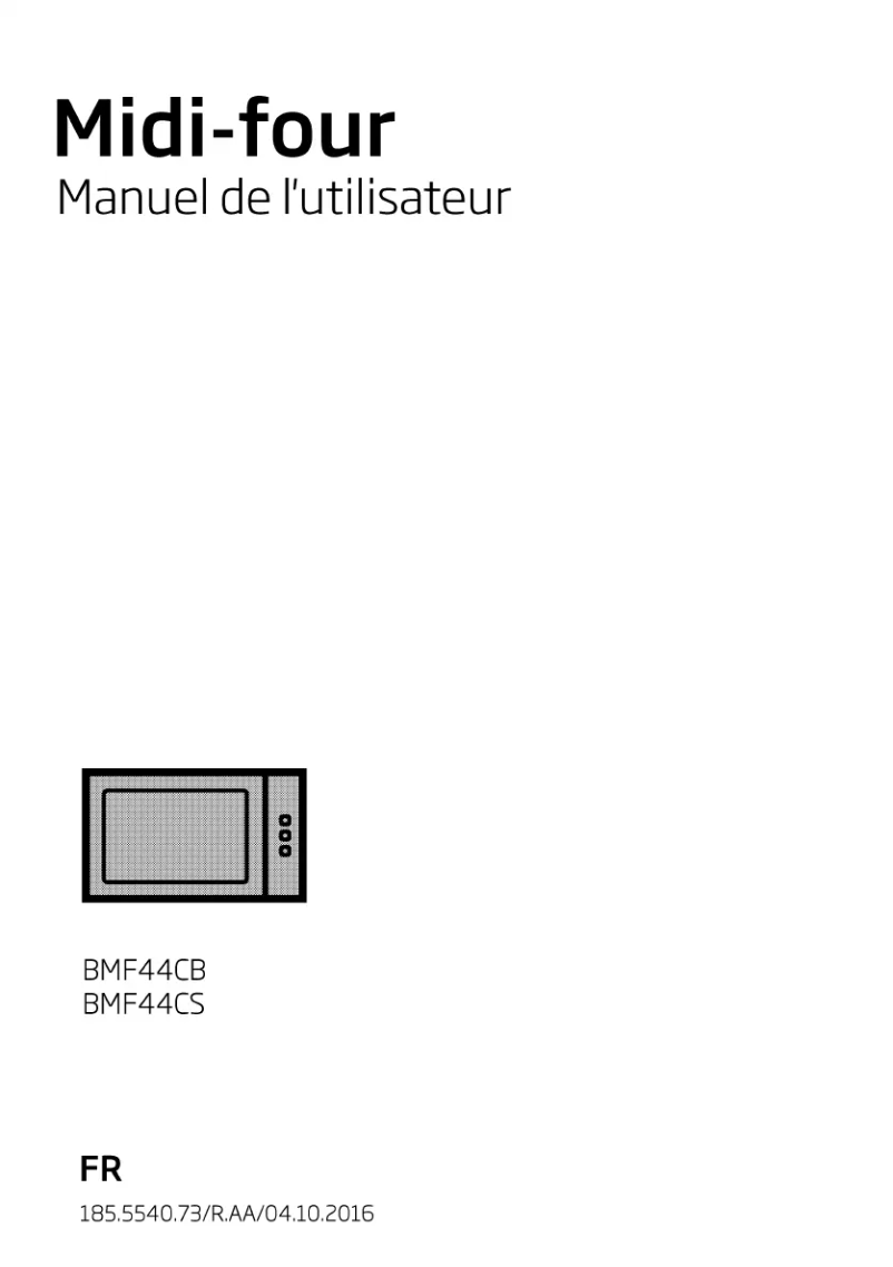 Imagen de la primera página del manual del dispositivo BMF44CB