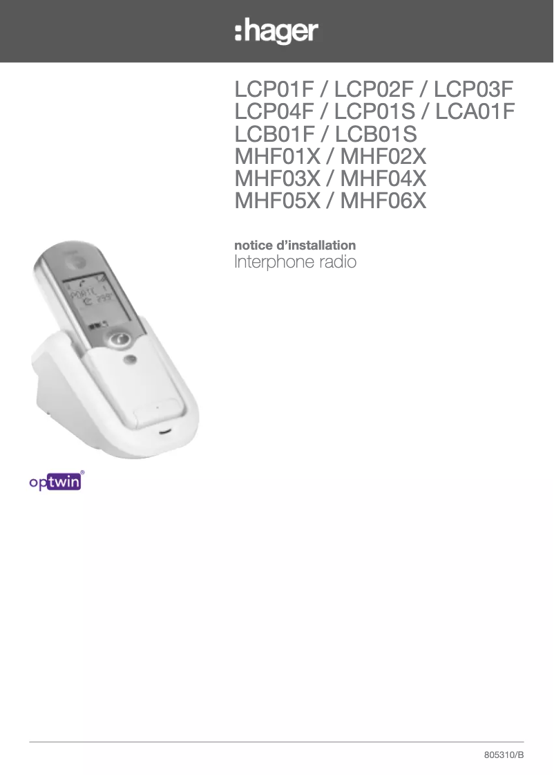 Imagen de la primera página del manual del dispositivo LCP03F