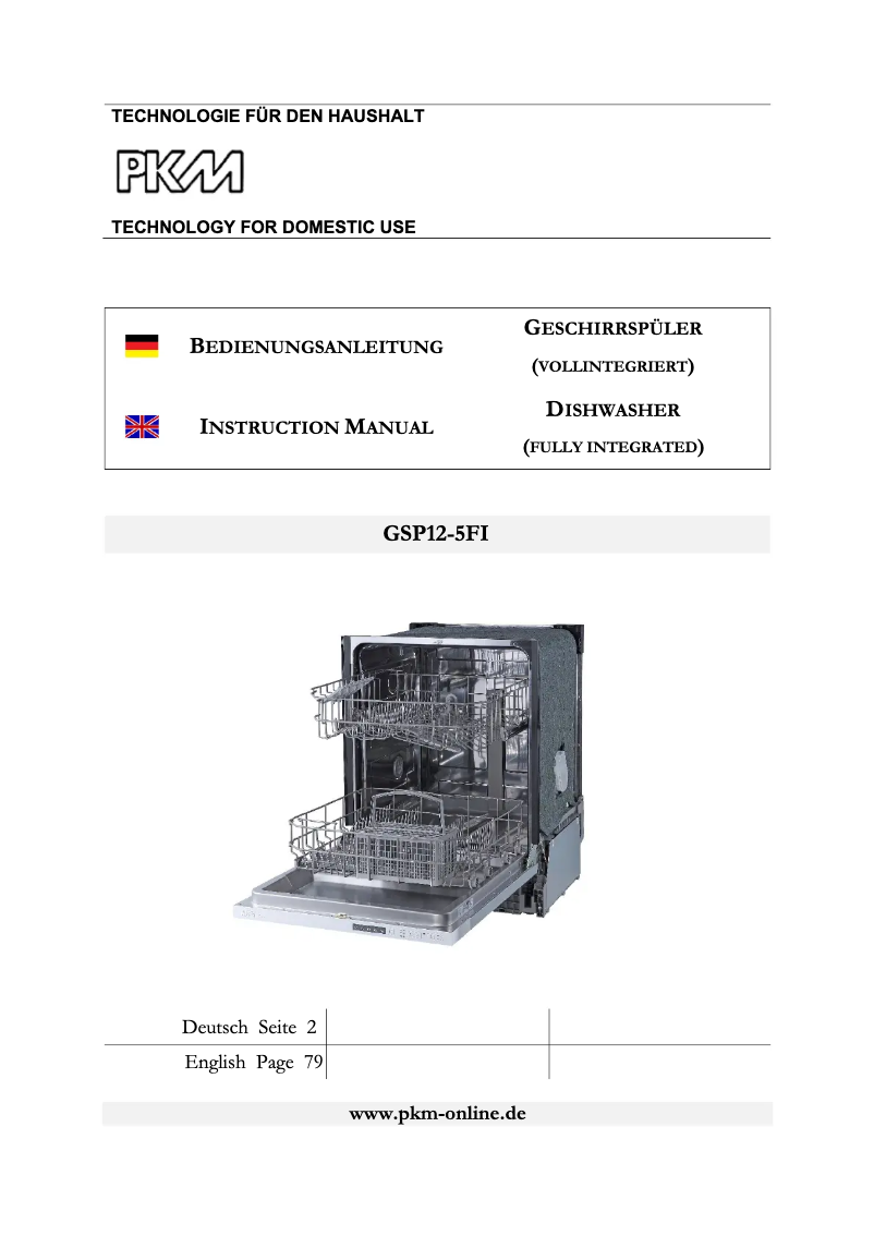 Página 1 del manual Manual de usuario PKM GSP12-4E FI