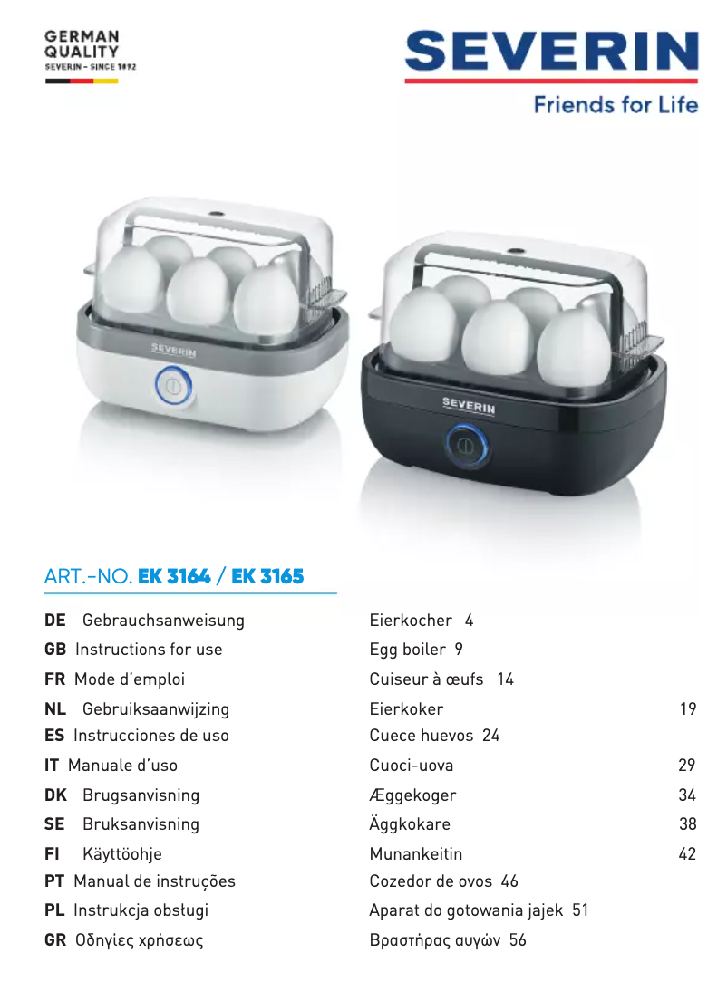 Imagen de la primera página del manual del dispositivo EK 3165