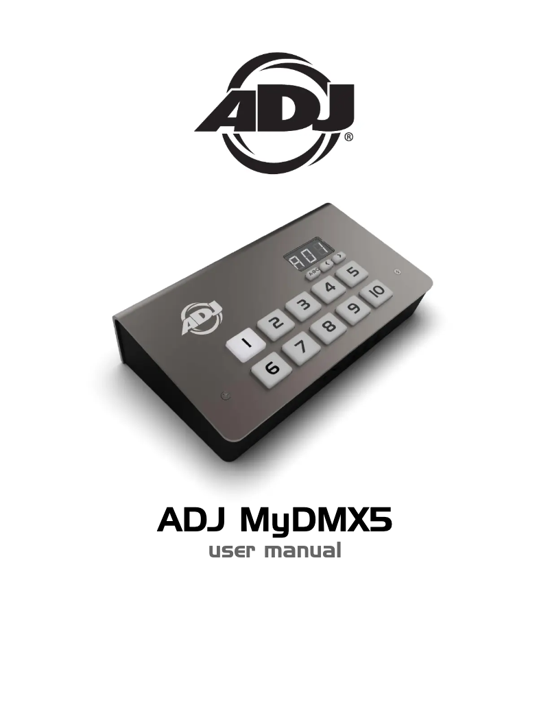 Página 1 del manual Manual de usuario Adj myDMX 5