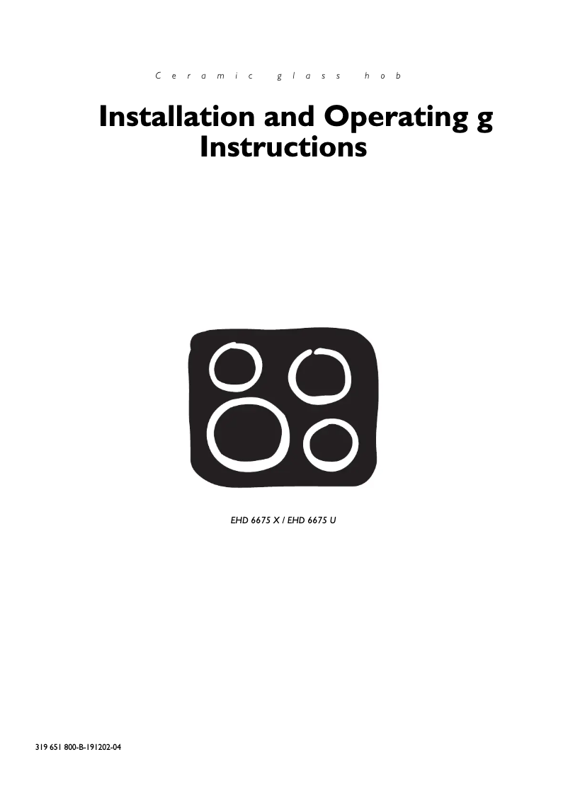 Página nº 1 - Manual de usuario Electrolux EHD 6675 X