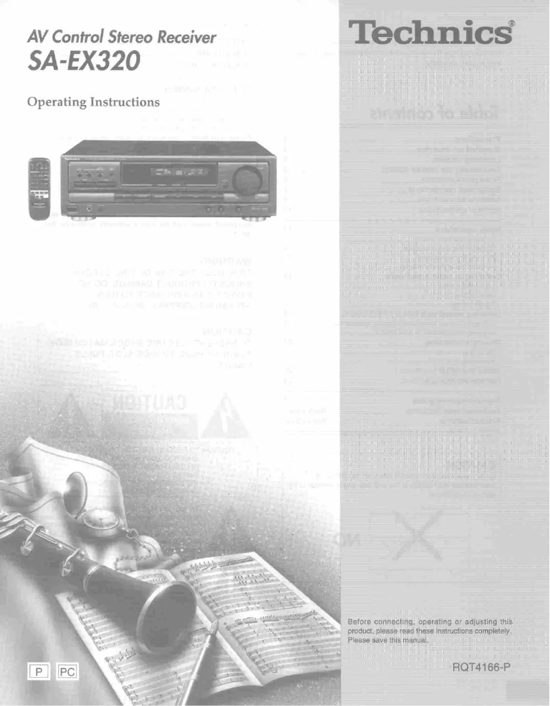 Imagen de la primera página del manual del dispositivo SA-EX320