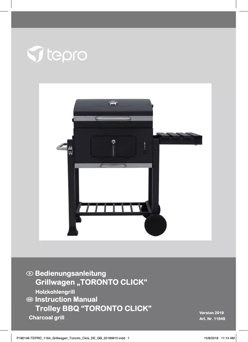 Imagen de la primera página del manual del dispositivo Toronto Click 1164