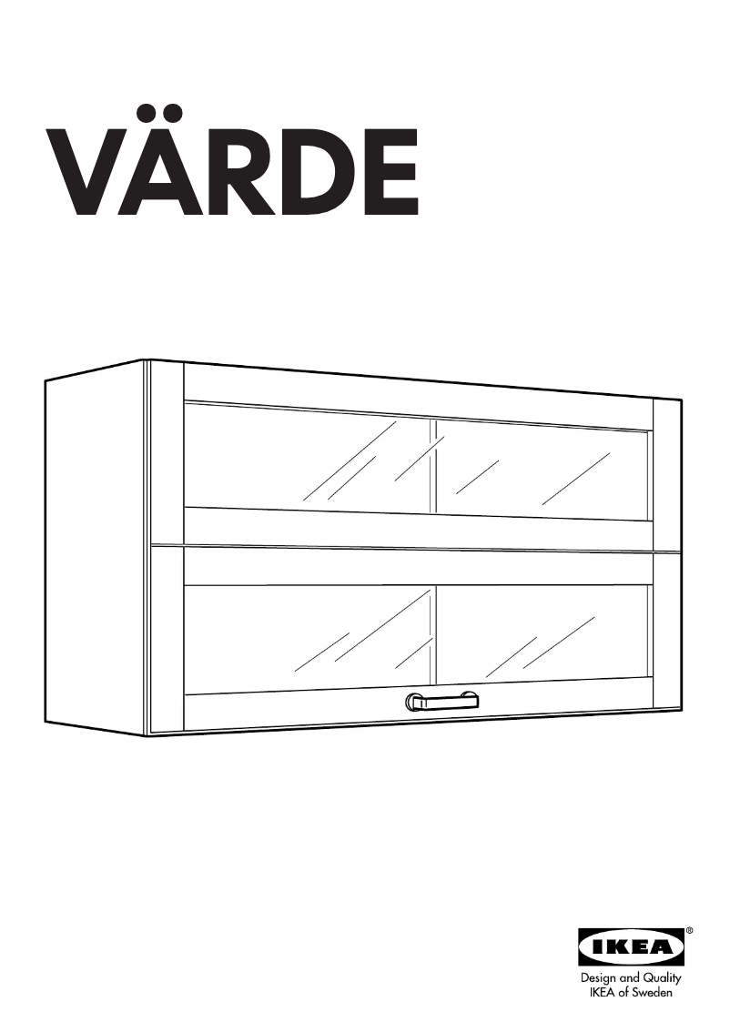Página 1 del manual Manual de instrucciones Ikea VARDE