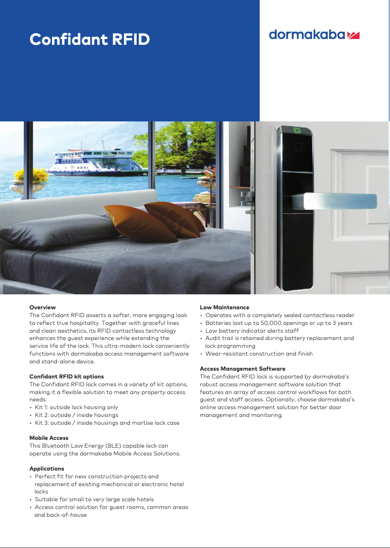 Imagen de la primera página del manual del dispositivo Confidant RFID Kit 1