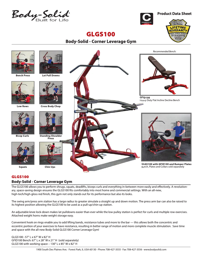 Imagen de la primera página del manual del dispositivo GLGS100