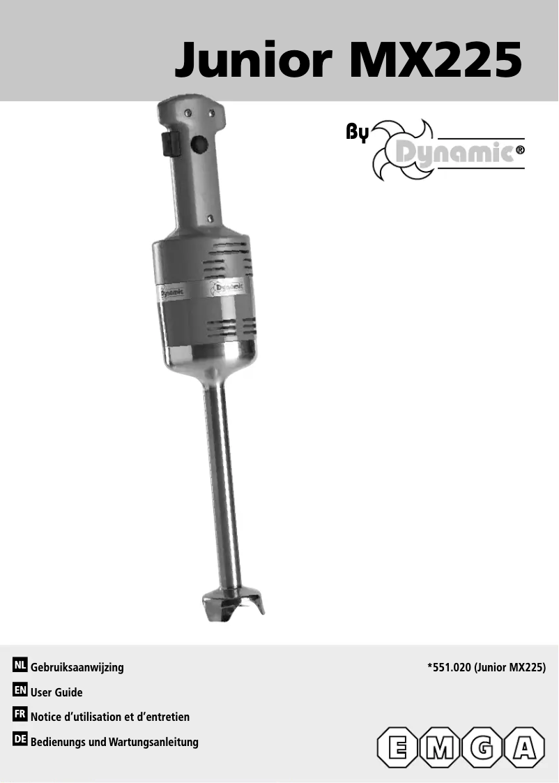 Página 1 del manual Manual de usuario Dynamic Junior 551020