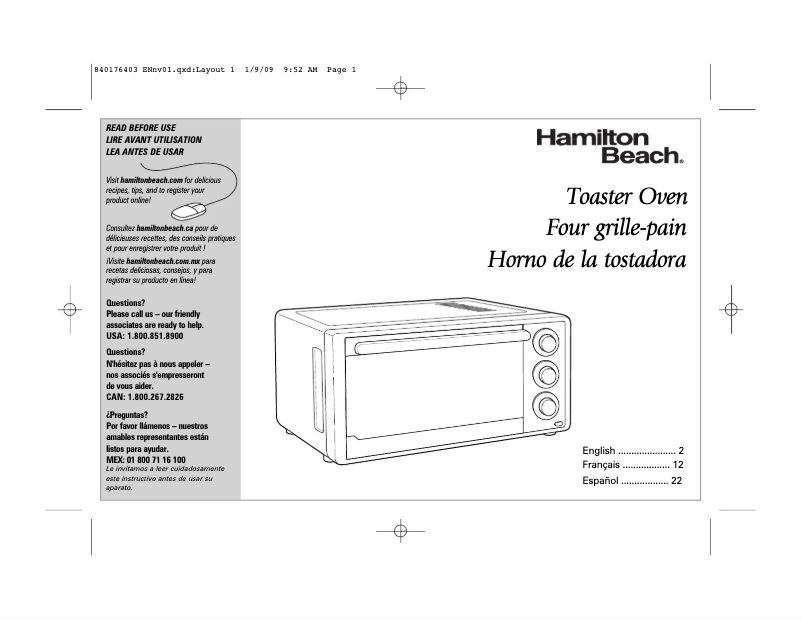 Imagen de la primera página del manual del dispositivo 31506