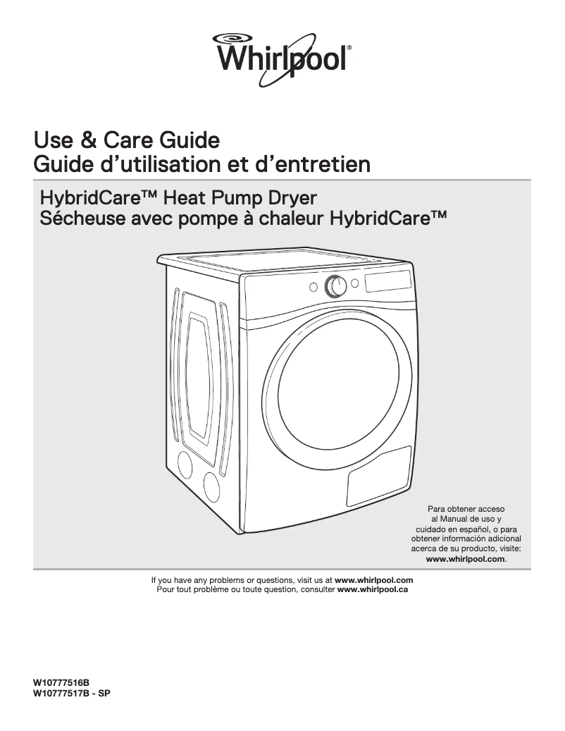 Imagen de la primera página del manual del dispositivo WED7990FW