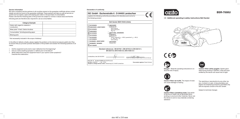 Imagen de la primera página del manual del dispositivo BSR-7000U
