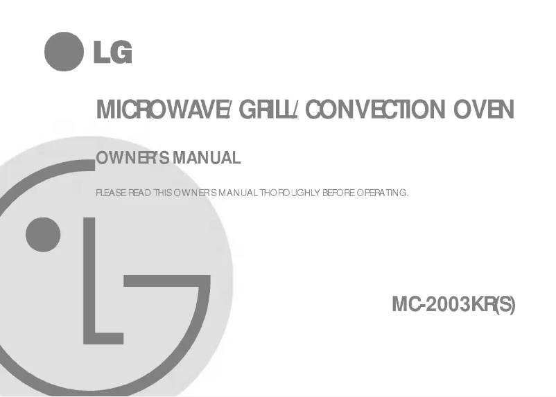 Imagen de la primera página del manual del dispositivo MC-2003KR