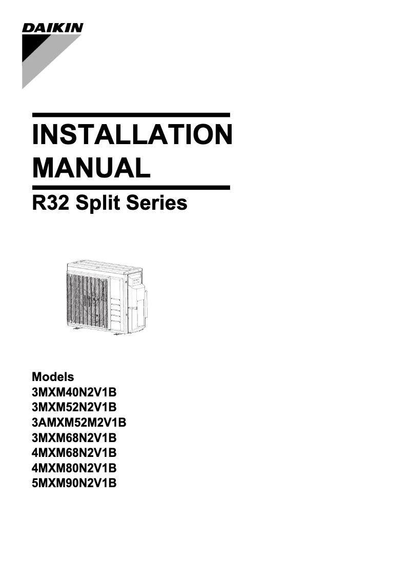Página nº 1 - Manual de usuario Daikin 5MXM90N