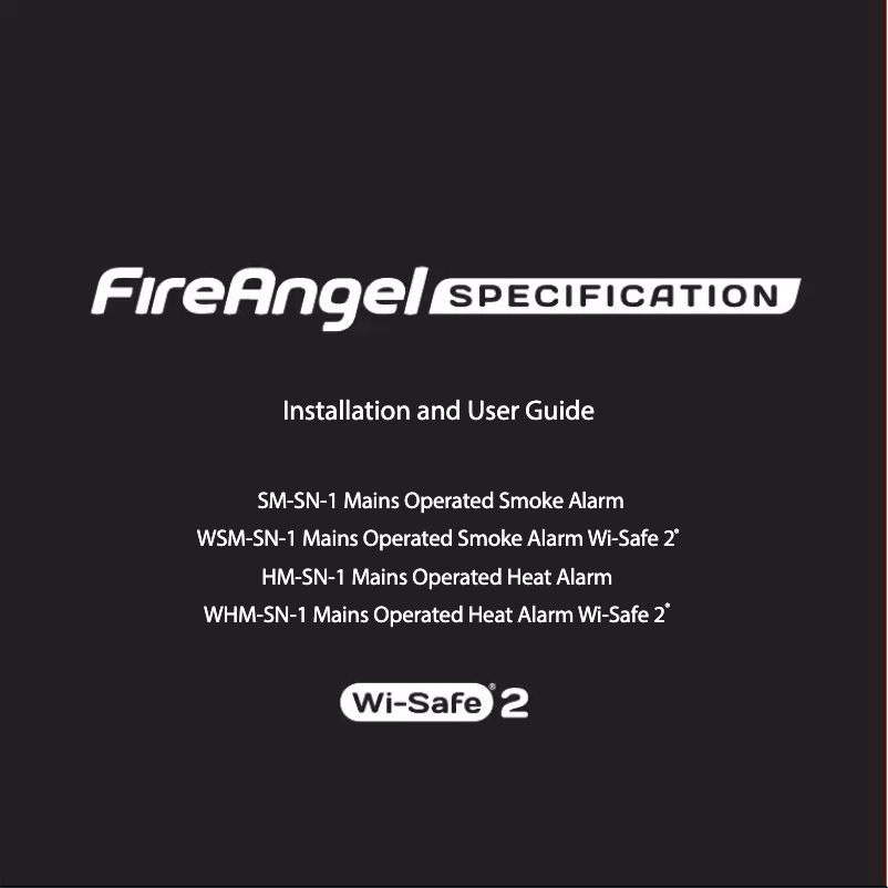 Página 1 del manual Manual de usuario FireAngel HM-SN-1