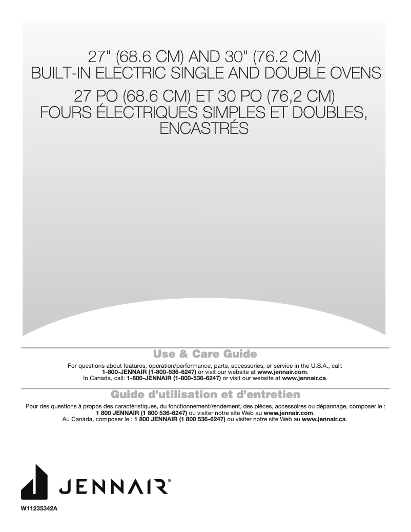 Página 1 del manual Manual de uso y mantenimiento JennAir JJW2427IL