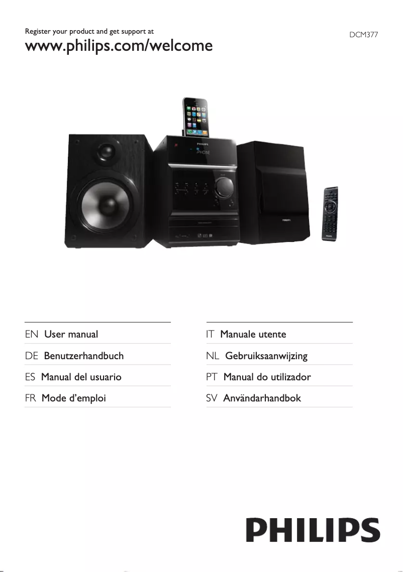 Página 1 del manual Manual de usuario Philips DCM377