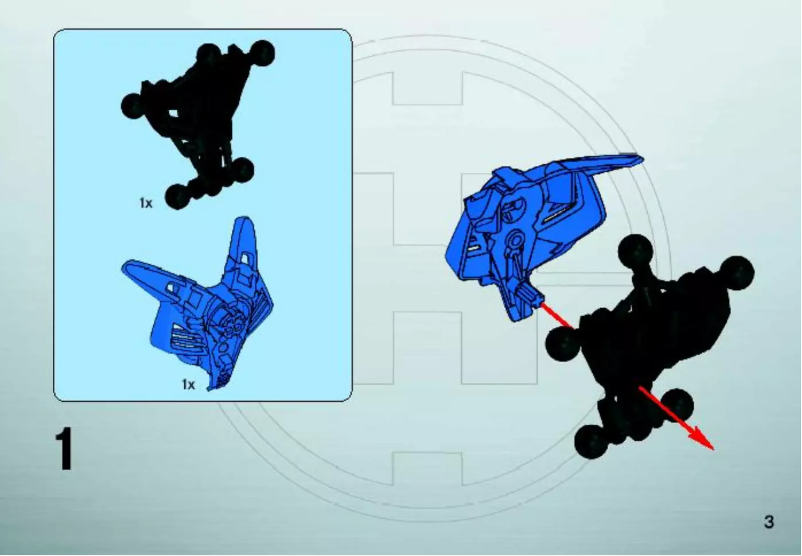 Imagen de la primera página del manual del dispositivo Hero Factory Mark Surge